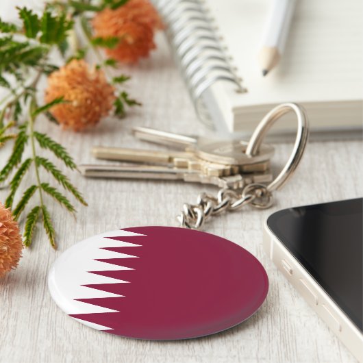 Qatar Flag Sleutelhanger (Zijkant)