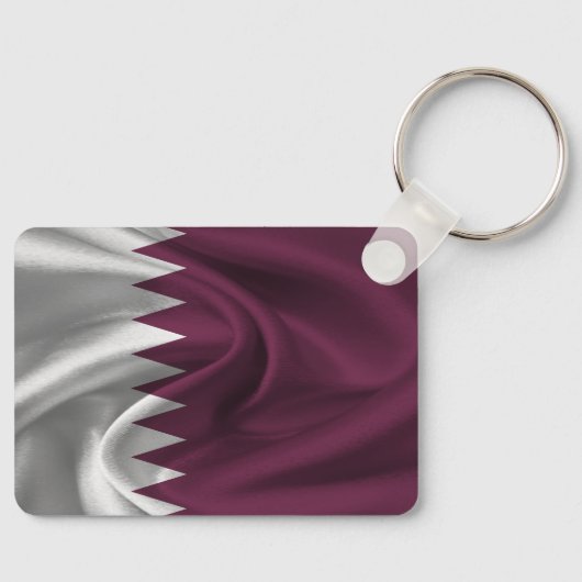 Qatar Flag Sleutelhanger (Voorkant)