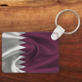 Qatar Flag Sleutelhanger (Voorkant)