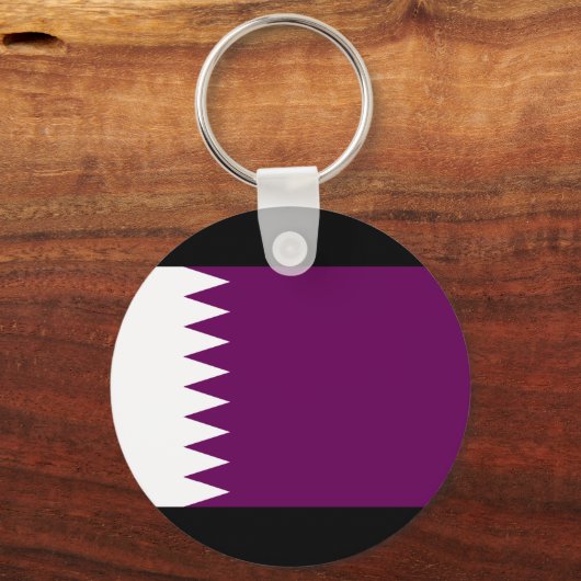 Qatar Flag Sleutelhanger (Voorkant)