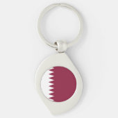 Qatar Flag Sleutelhanger (Voorkant)
