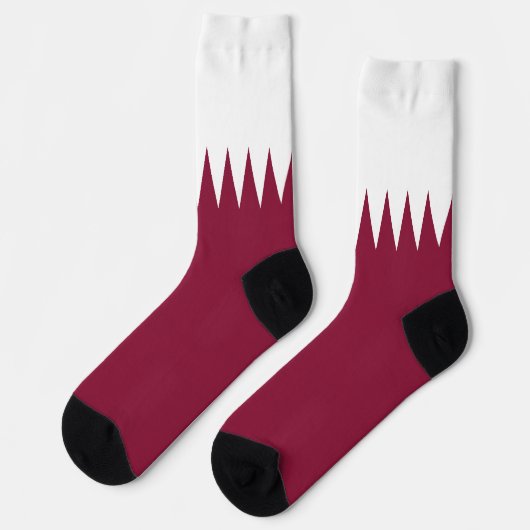 Qatar Flag Sokken (Links)