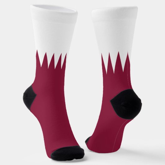 Qatar Flag Sokken (Gebogen)