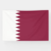 Qatar Flag Spandoek (Horizontaal)