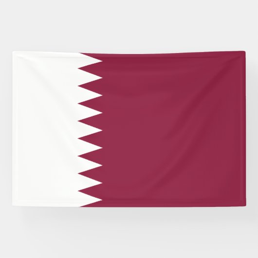 Qatar Flag Spandoek (Horizontaal)