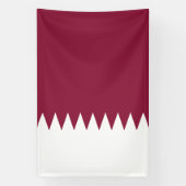 Qatar Flag Spandoek (Verticaal)