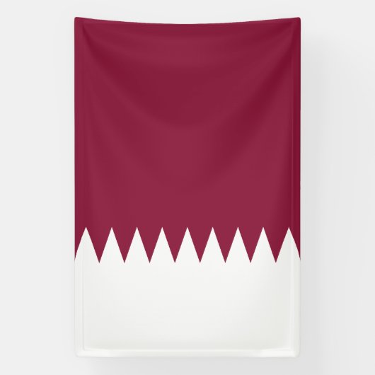 Qatar Flag Spandoek (Verticaal)