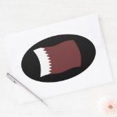 Qatar Flag Sticker (Envelop)