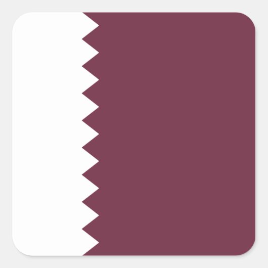 Qatar Flag Sticker (Voorkant)
