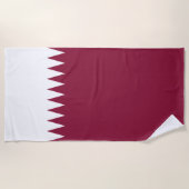 Qatar Flag Strandlaken (Voorkant)