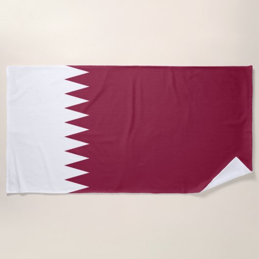 Qatar Flag Strandlaken (Voorkant)