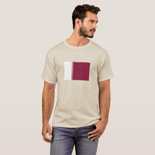 Qatar Flag T-shirt (Voorkant volledig)