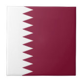 Qatar Flag Tegeltje (Voorkant)