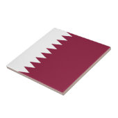 Qatar Flag Tegeltje (Zijkant)