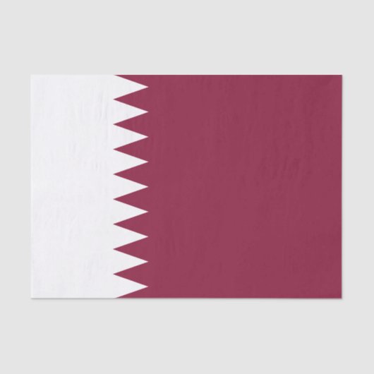Qatar Flag Tissuepapier (Voorkant)