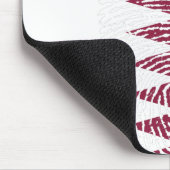 Qatar Flag Vingerprint Land Pride Identity Muismat (Hoek)