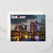 Qatar Folie Feestdagen Briefkaart (Voorkant / Achterkant)