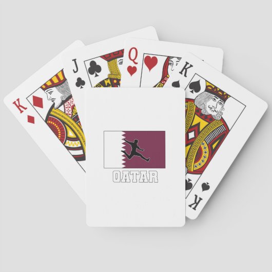 Qatar Football Soccer National Team Pokerkaarten (Achterkant)