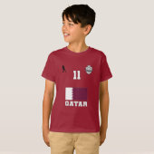 Qatar Football Soccer Team #11 T-Shirt (Voorkant volledig)
