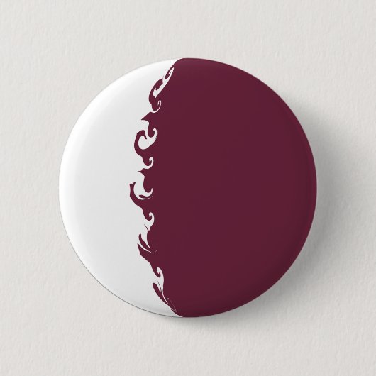 Qatar Gnarly Flag Ronde Button 5,7 Cm (Voorkant)