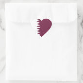 qatar hart sticker (Tas)