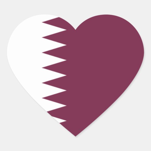 qatar hart sticker (Voorkant)