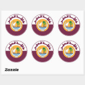 qatar mantel klassieke ronde sticker (Vel)