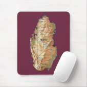 Qatar Map Mousepad Muismat (Met muis)