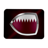 Qatar Metallic Emblem Magneet (Horizontaal)