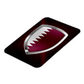 Qatar Metallic Emblem Magneet (Linkerzijde)
