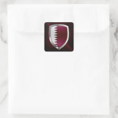 Qatar Metallic Emblem Vierkante Sticker (Tas)