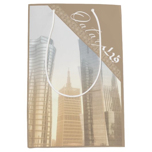 Qatar Modern Buildings Medium Cadeauzakje (Voorkant)