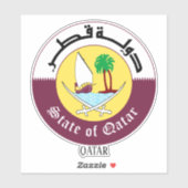 Qatar Nationaal Embleem Patriottisch Sticker (Vel)