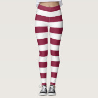 Qatar National Flag Colors Horizontal Striped