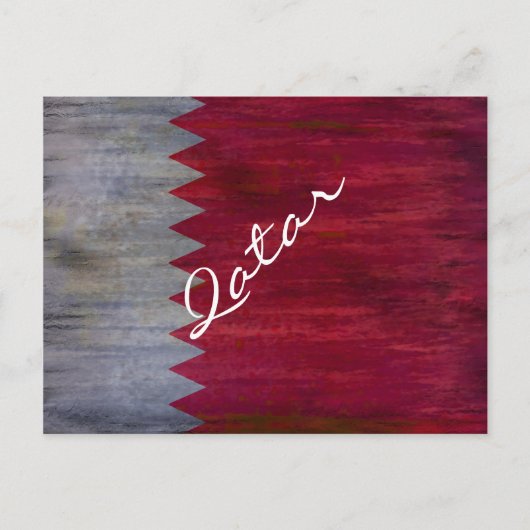 Qatar noodvlag briefkaart (Voorkant)