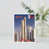 Qatar - Panorama - Skycrapers - Briefkaart (Staand voorkant)