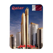 Qatar - Panorama - Skycrapers - Magnet Magneet (Verticaal)