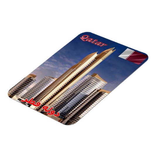 Qatar - Panorama - Skycrapers - Magnet Magneet (Linkerzijde)