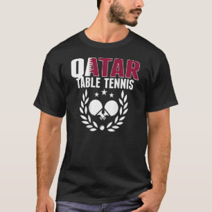 Qatar Ping Pong Proud Qatari Table Tennis Support T-shirt