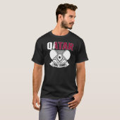 Qatar Ping Pong Proud Qatari Table Tennis Support T-shirt (Voorkant volledig)