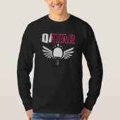 Qatar Ping Pong Proud Qatari Table Tennis Support T-shirt (Voorkant)