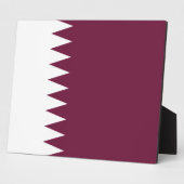 Qatar - Qatarese vlag Fotoplaat (Zijkant)