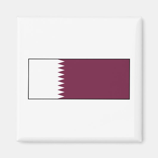 Qatar - Qatarese vlag Magneet (Voorkant)