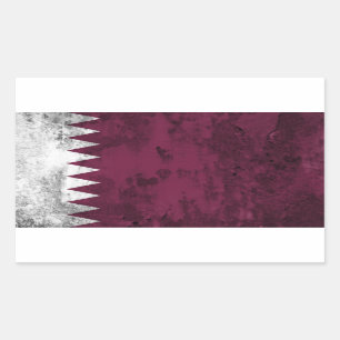 Qatar Rechthoekige Sticker