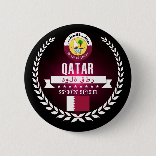 Qatar Ronde Button 5,7 Cm (Voorkant)