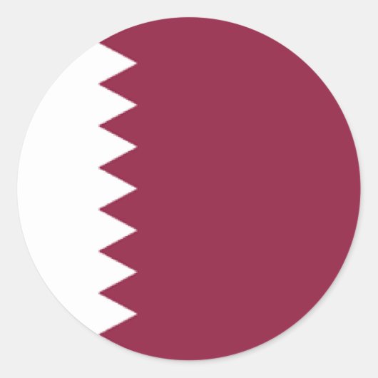 Qatar Ronde Sticker (Voorkant)