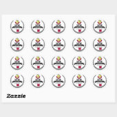 Qatar Ronde Sticker (Vel)