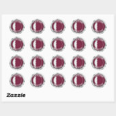 Qatar Round Emblem Ronde Sticker (Vel)