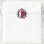 Qatar Round Emblem Ronde Sticker (Tas)