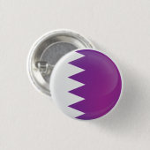 Qatar Round Icon-vlag Ronde Button 3,2 Cm (Voorkant /achterkant)